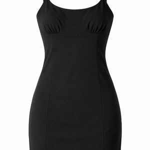 Wild Fable Black Bodycon Mini Dress XXL NWT Stretch Slip Dress